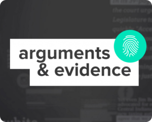 Arguments and Evidence standards alignments